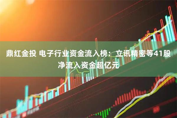 鼎红金投 电子行业资金流入榜：立讯精密等41股净流入资金超亿元