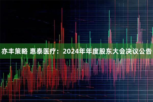 亦丰策略 惠泰医疗：2024年年度股东大会决议公告